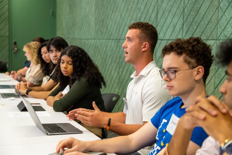 PIT-SF - students speaking on a panel.