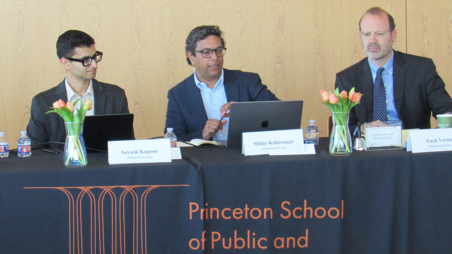 AI Policy Precept Panel Sayash Kapoor, Mihir and Zach Vertin